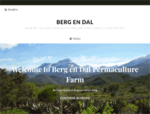 Tablet Screenshot of berg-en-dal.co.za